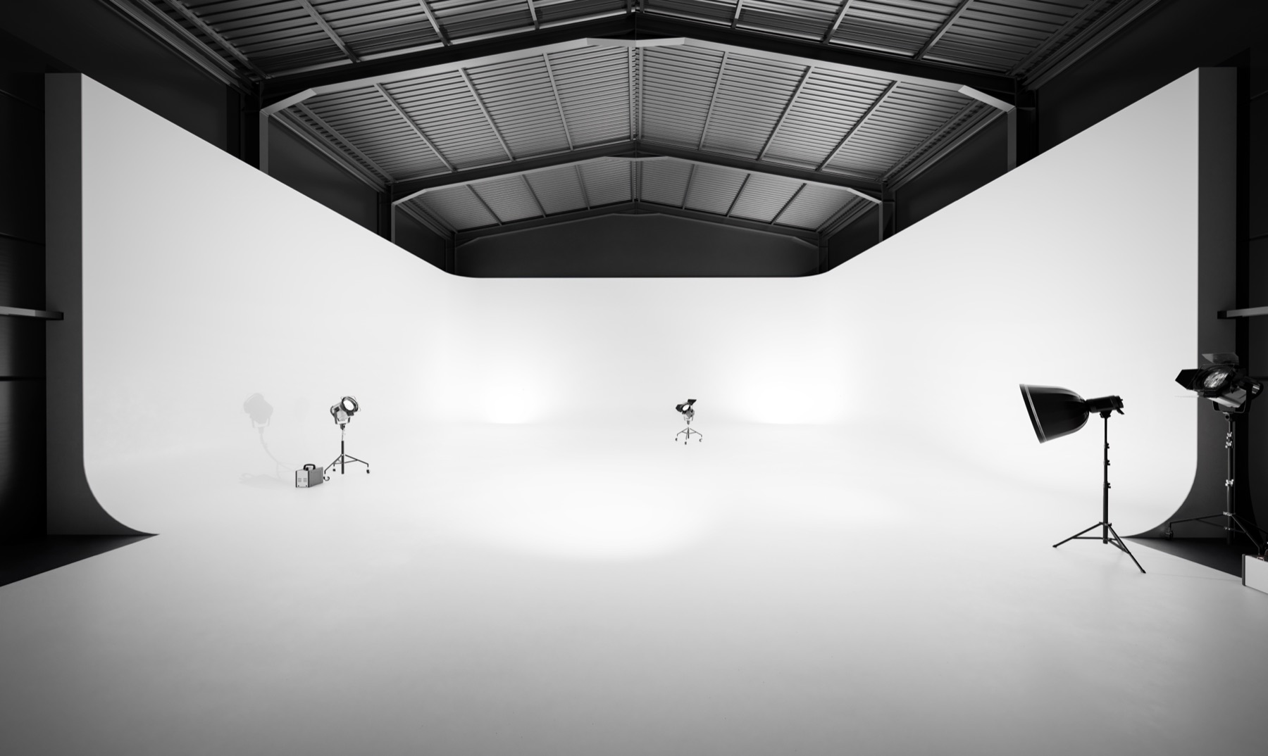 Ciclorama de la zona de producción de Visual Space